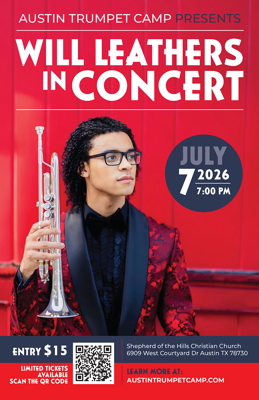 Will Leathers recital poster
